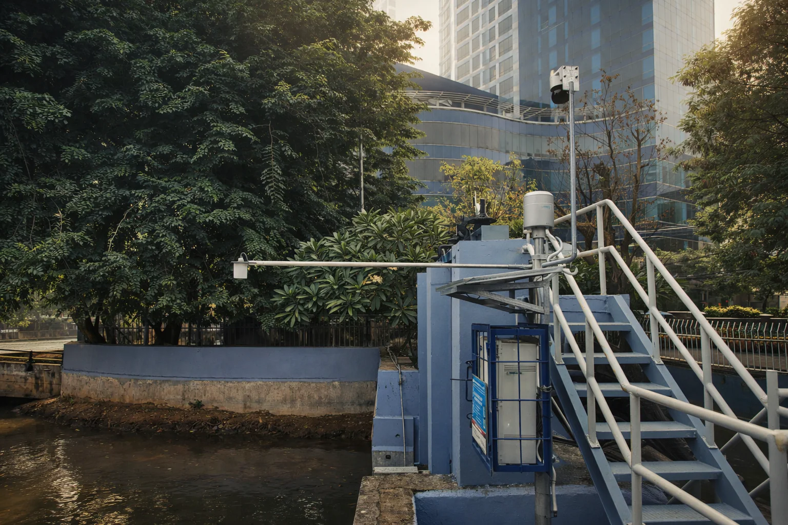 ARR rainfall recording equipment at a monitoring station