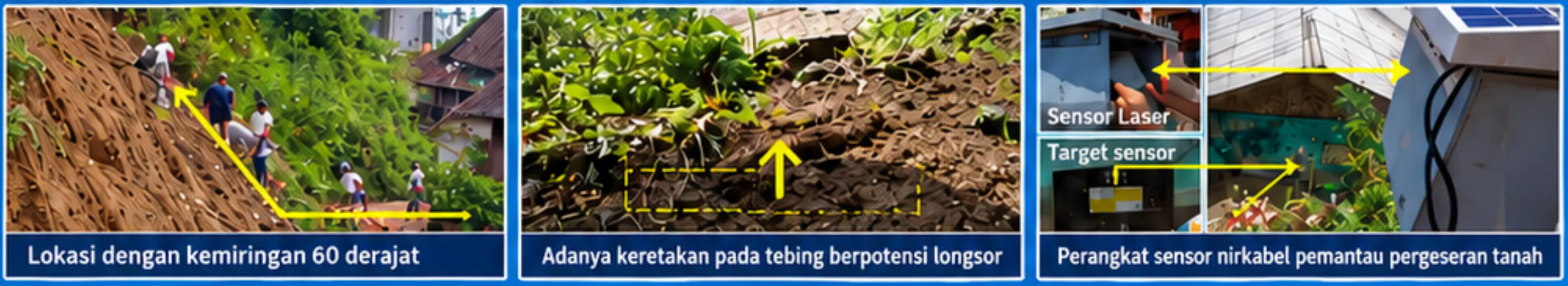 Ilustrasi untuk Dari Pergerakan Lereng ke Peringatan Dini: Monitoring Longsor dengan Sensor dan Telemetri