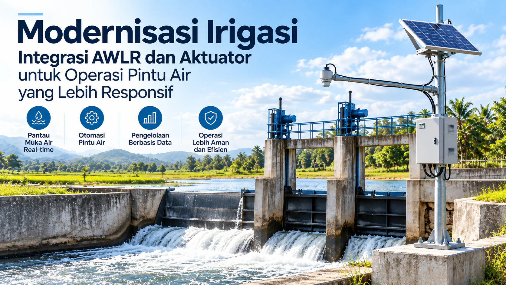 Irrigation Modernization: Integrating AWLR and Actuators for More Responsive Water Gate Operations